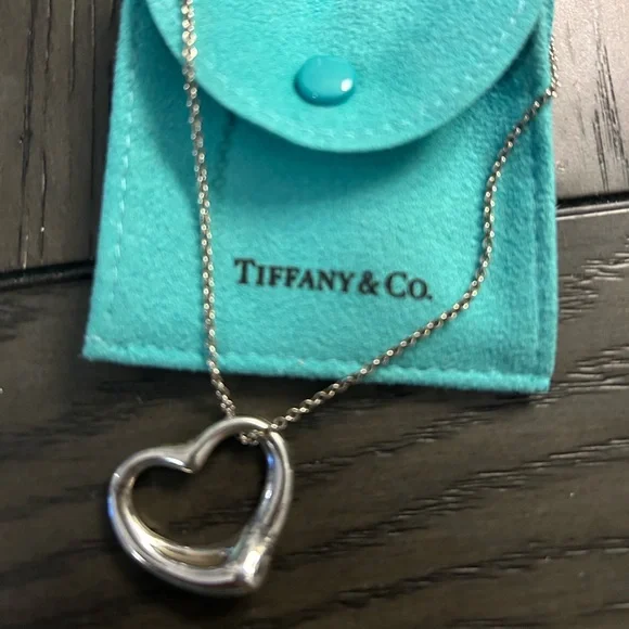 Tiffany Open Heart Pendant - Picture 1 of 5